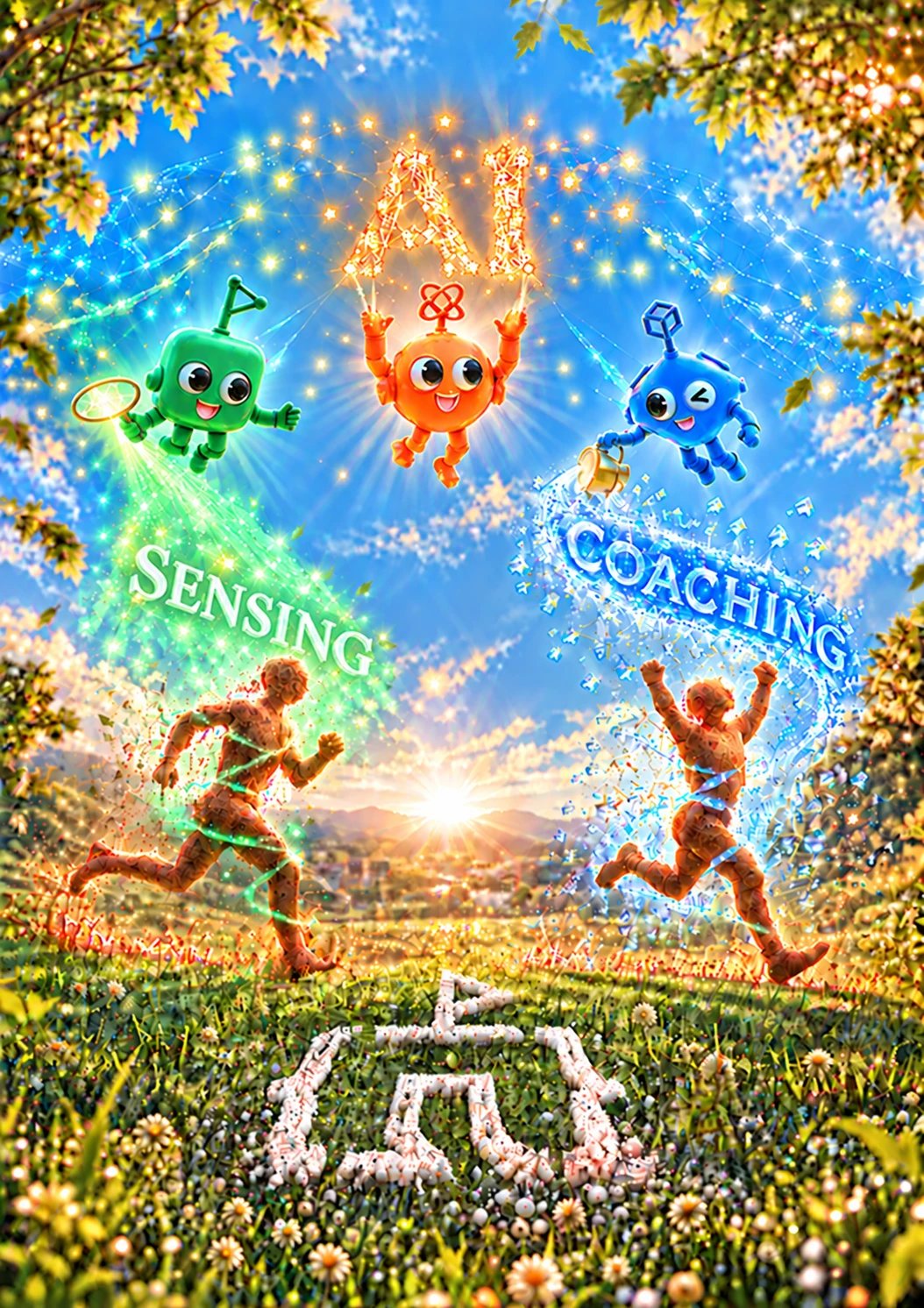 학생 작품 부스 포스터: SENSING AI COACHING